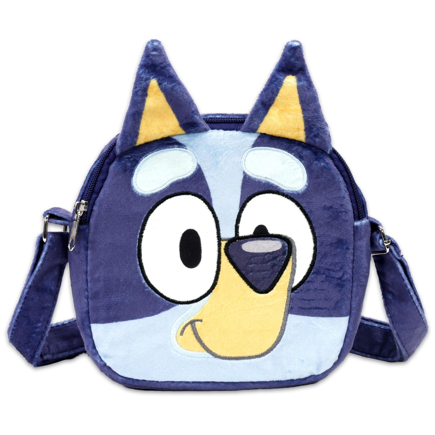 Bluey stickers included for decorating the plush purse.