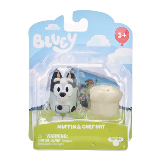 Muffin with chef hat from Bluey Story Starters for kitchen role-play.