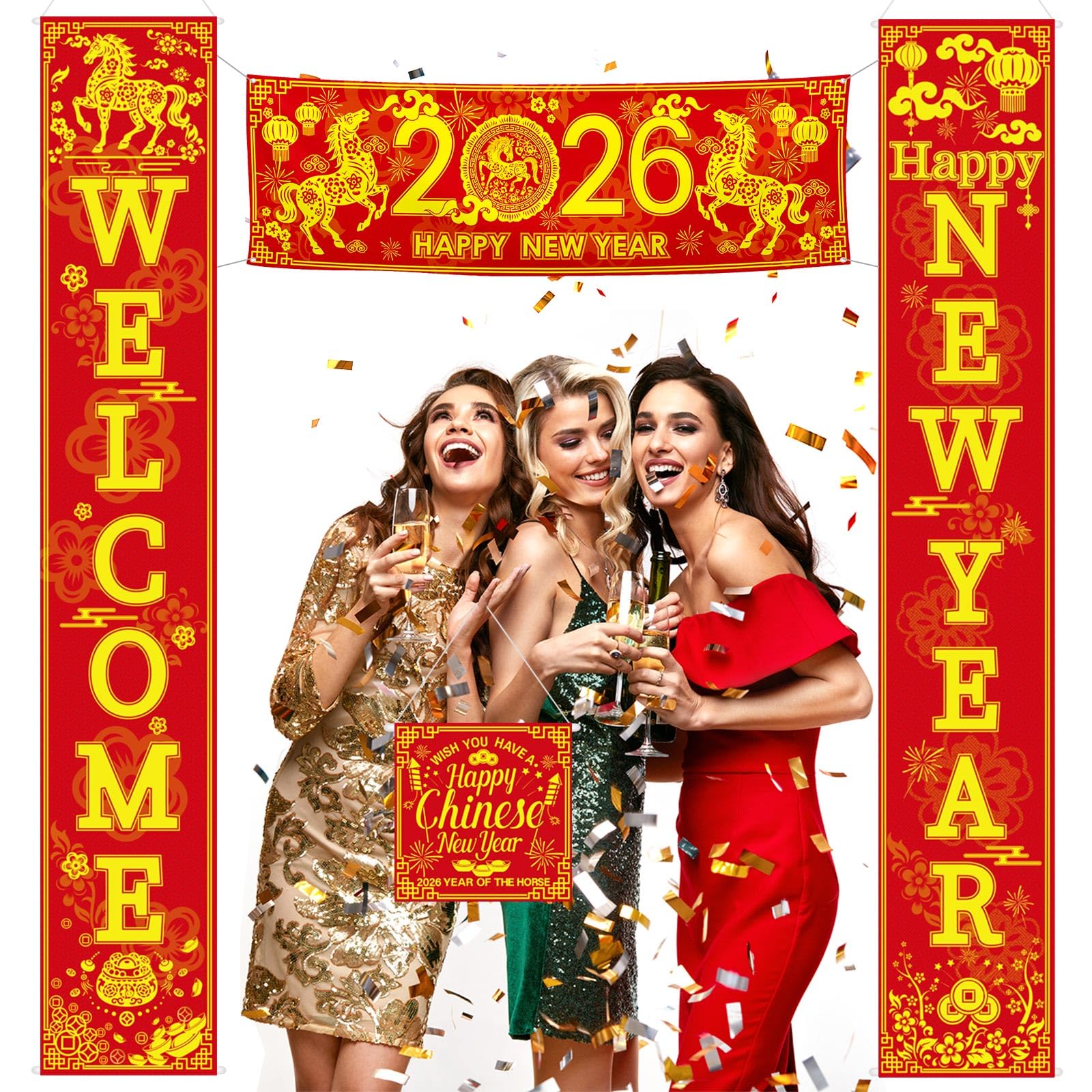 Blulu 2026 banner 12x40 highlights the year with eye catching charm