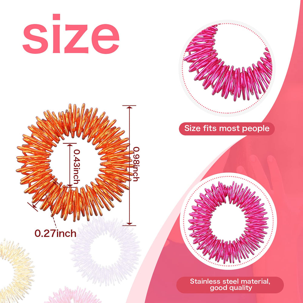 Blulu acupressure ring yellow spikes for focus during study.