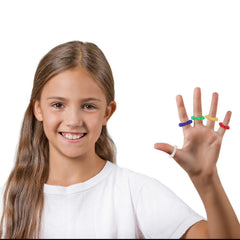 Blulu acupressure rings with comfortable fit for most fingers.