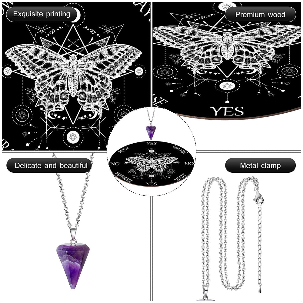 Amethyst crystal necklace from Blulu adds a calm touch and style