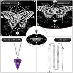 Amethyst crystal necklace from Blulu adds a calm touch and style