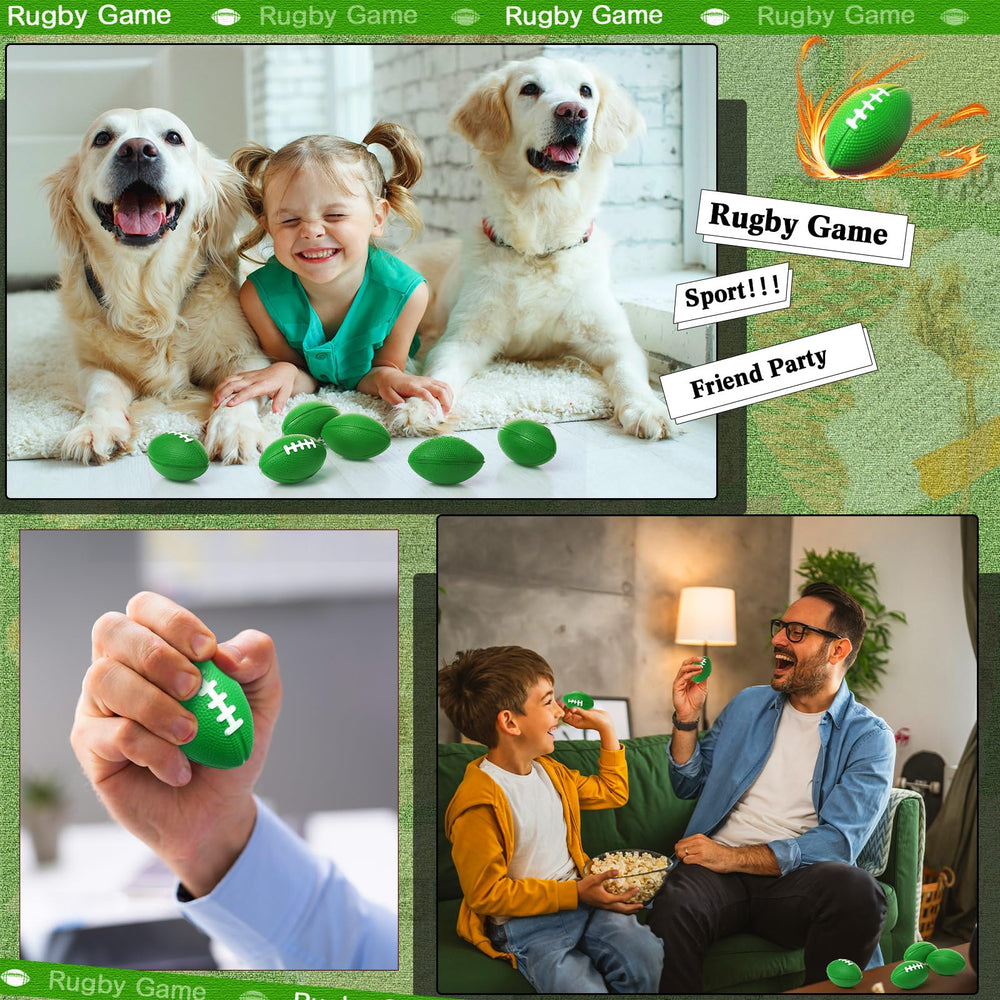Blulu green mini footballs ideal as party bag fillers