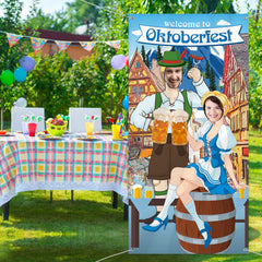 Blulu easy hanging grommets banner simplifies quick party setup