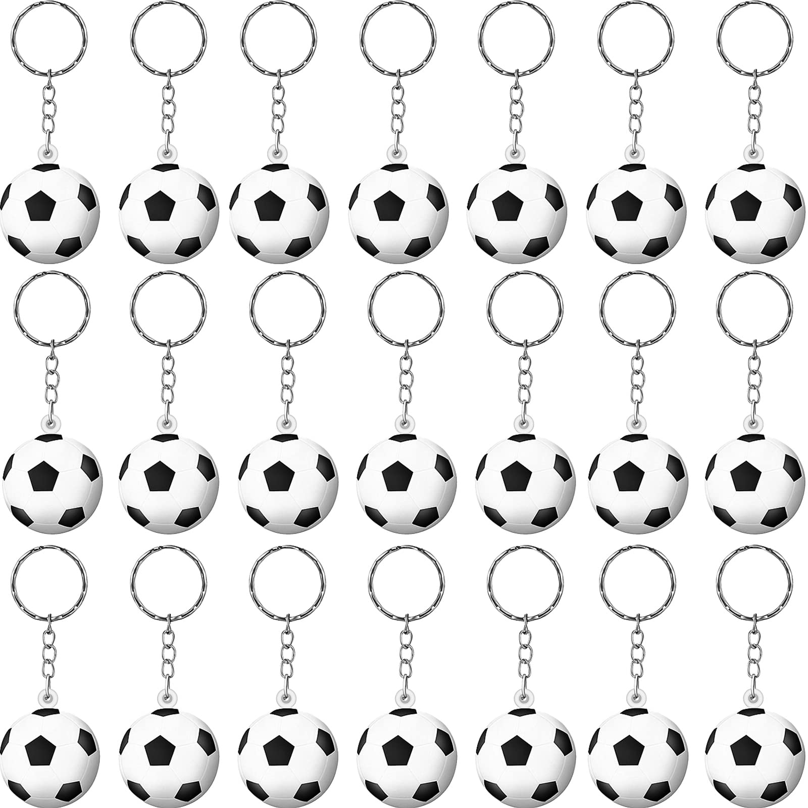 Blulu football keychain close-up of a mini soccer ball for sports lovers