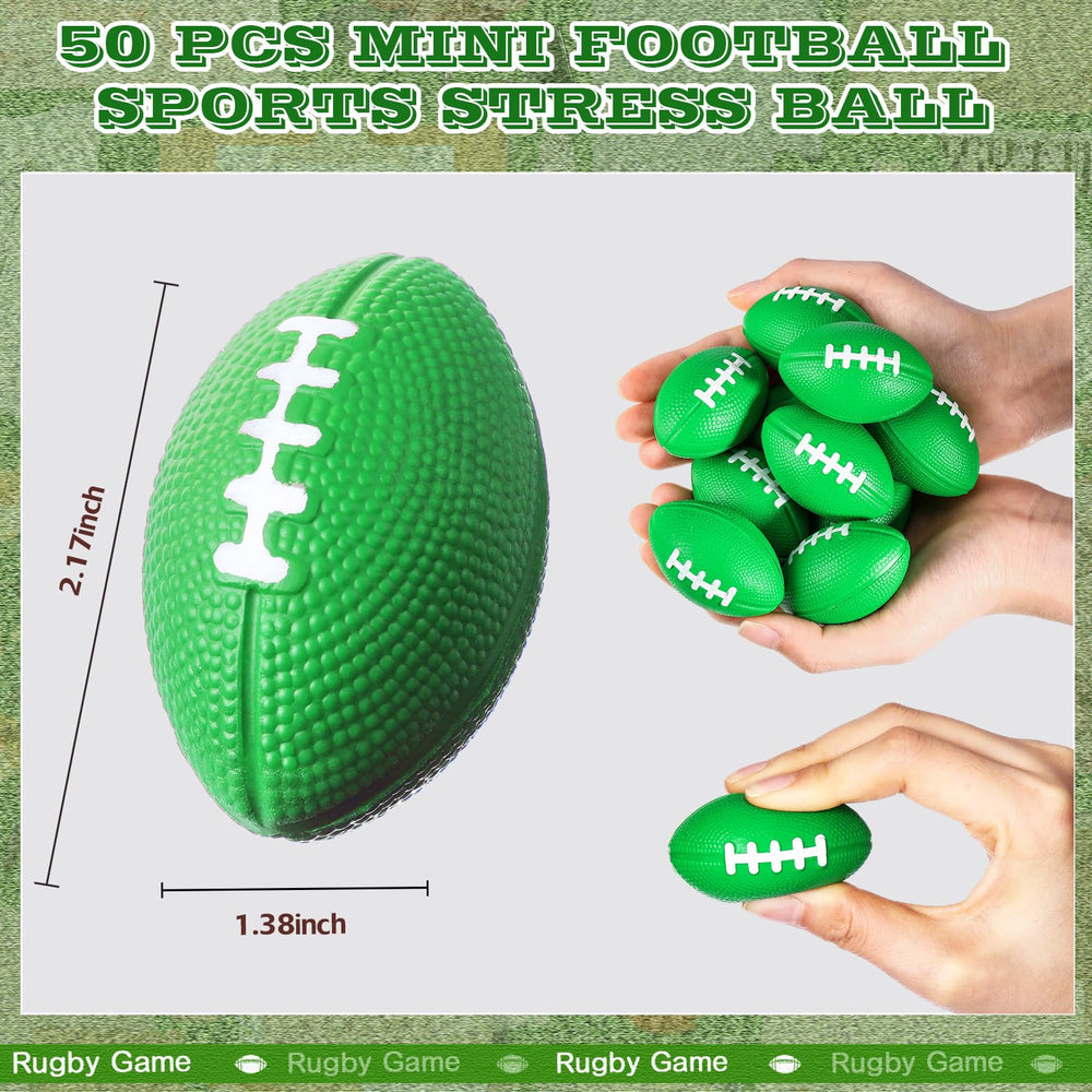 Blulu green foam football pack offering colorful carnival prize ideas