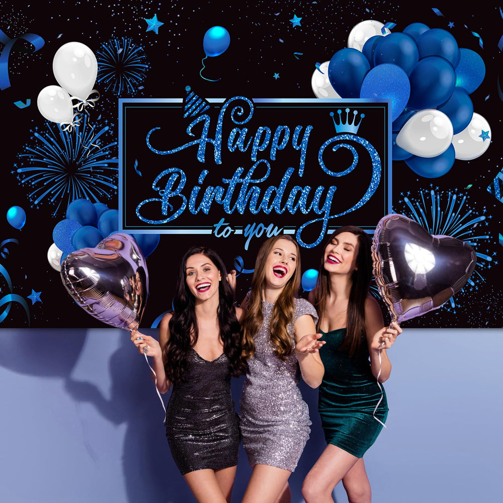 Blulu blue fireworks detail creates lively party ambiance