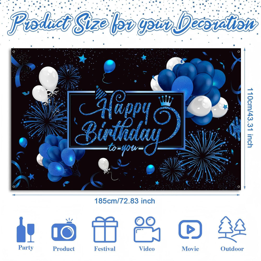 Blulu backdrop close-up glitter balloons detail enhances party visuals
