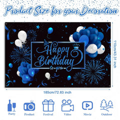 Blulu backdrop close-up glitter balloons detail enhances party visuals