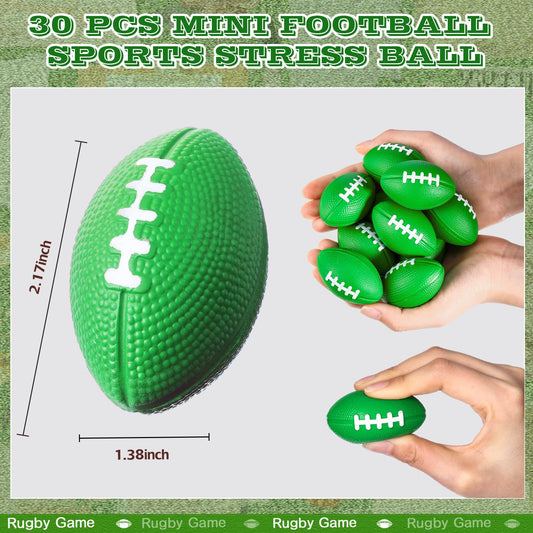 Blulu green foam football design detail for vibrant party decor
