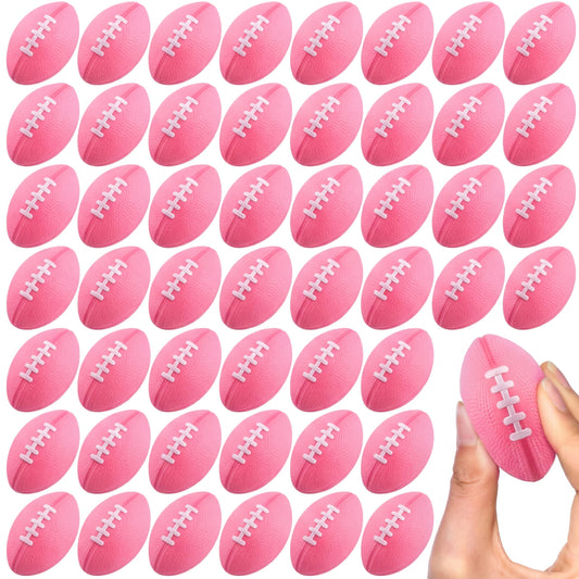 Blulu min football pink close-up ideal for party favors and classroom rewards