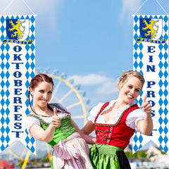 Blulu Oktoberfest banner with Oktoberfest theme for entryways