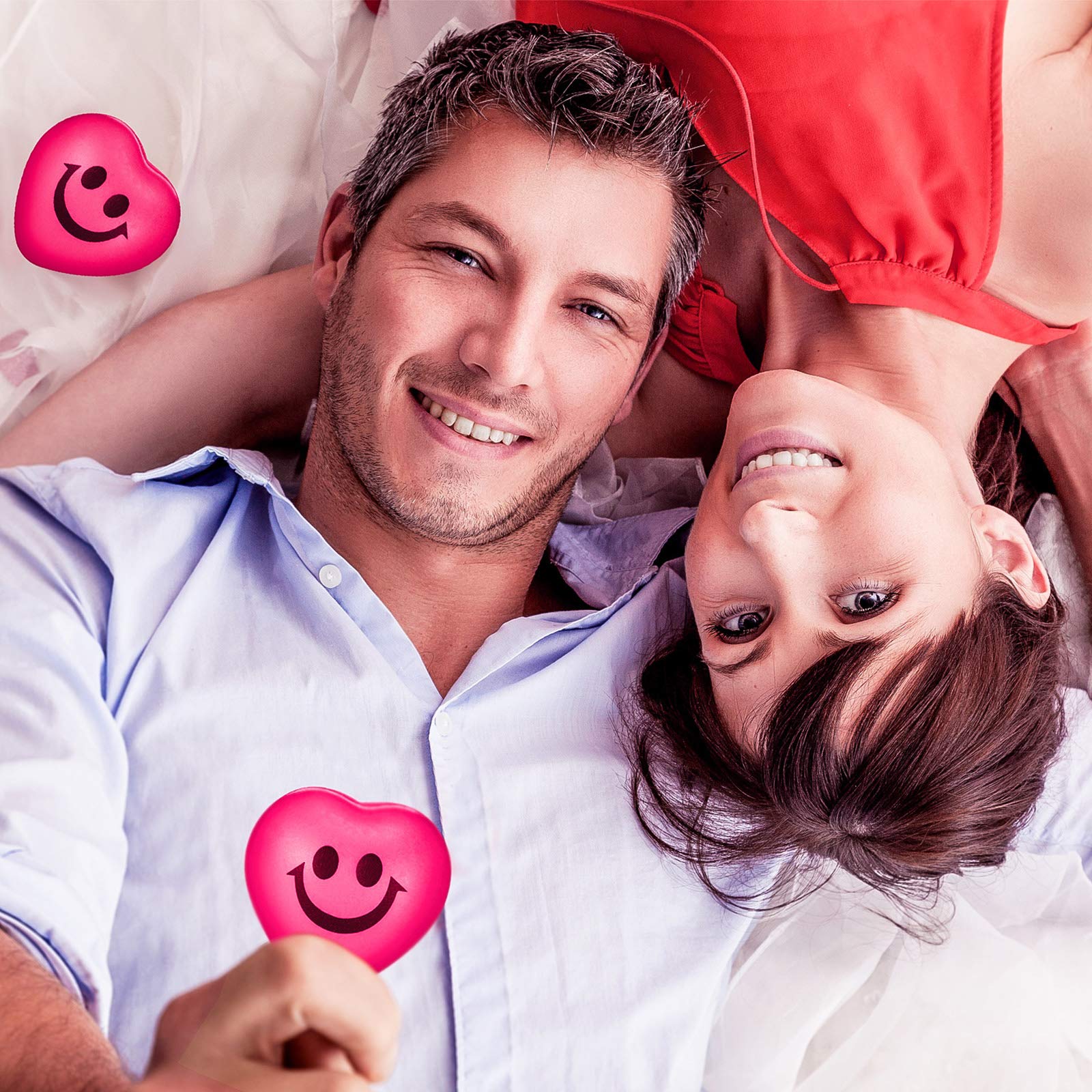 Blulu Valentine party fillers with cute pink faces for mood-friendly activities.