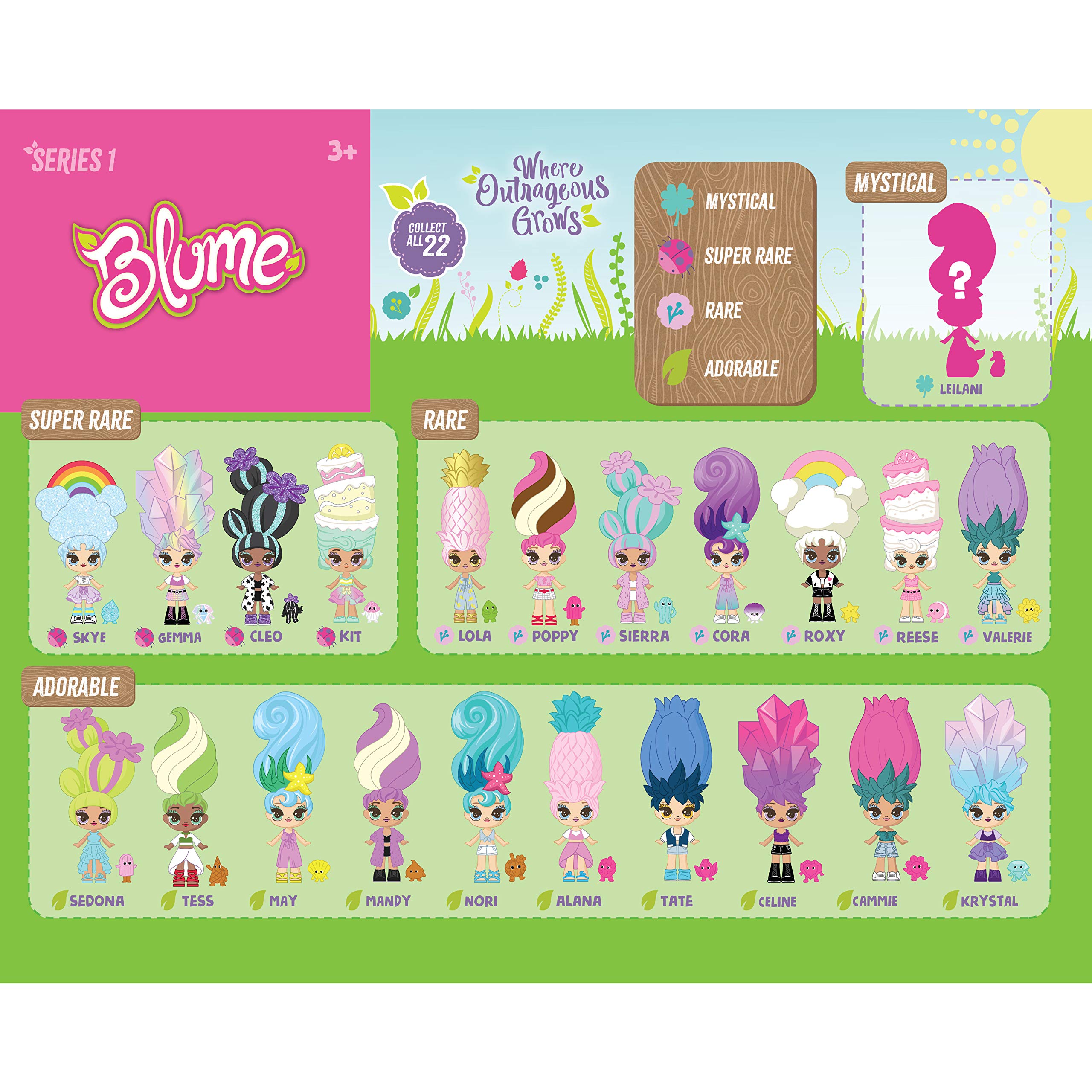 Blume Doll packaging hints at magic and discovery.