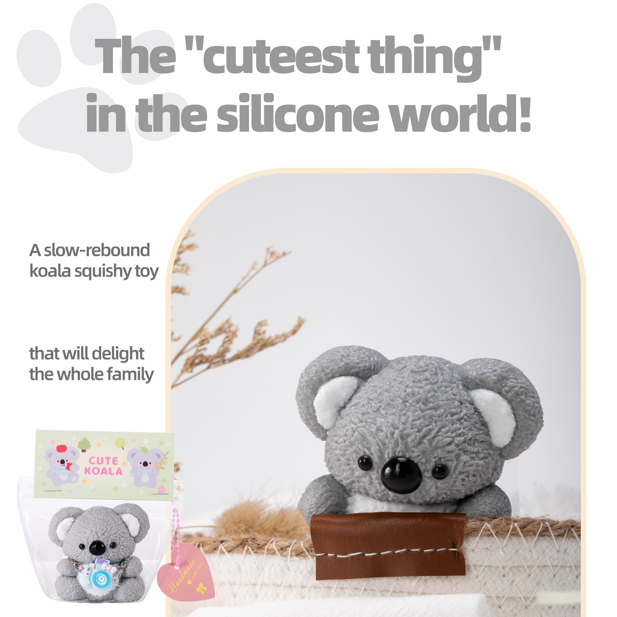 Blurphel Taba Koala Squishy offers a soft silicone texture with gentle tack