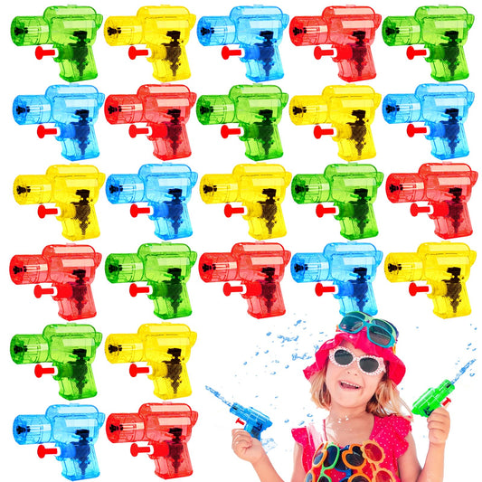 Blvochnnt mini water guns set for kids, vibrant colors, ideal for summer play.
