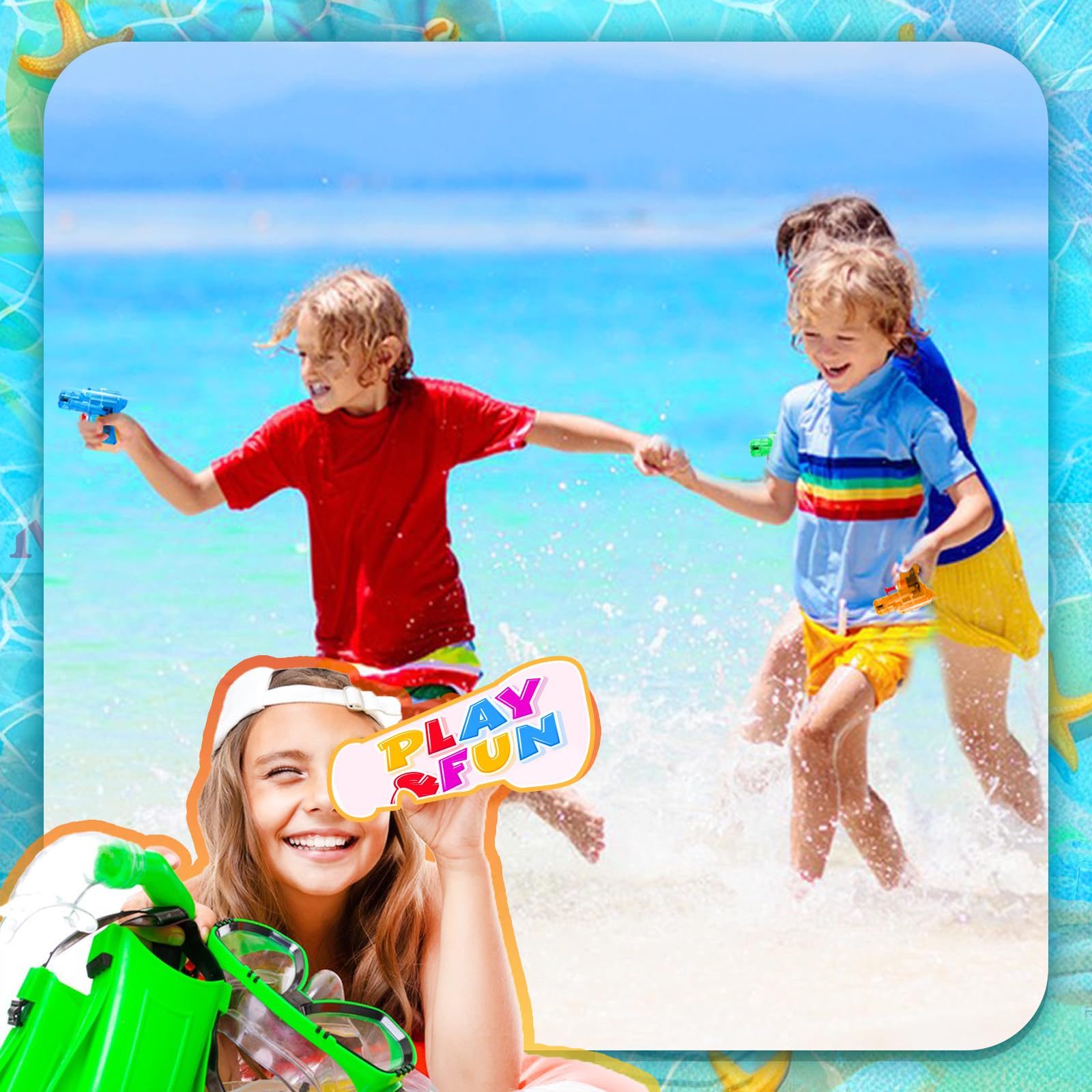 Blvochnnt 78-inch range water guns support active outdoor games.