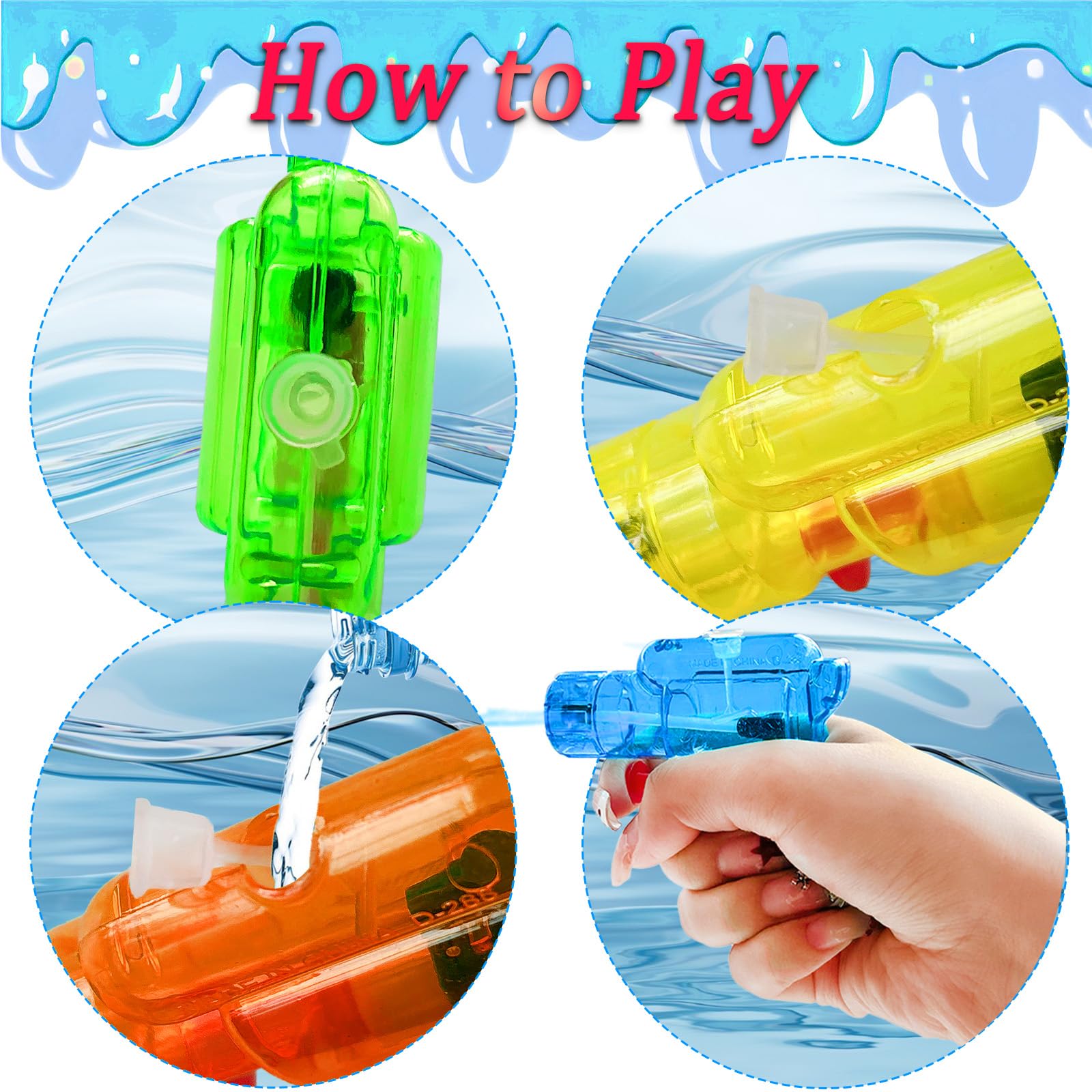 Blvochnnt beach water gun detail, easy fill cap for quick refreshing bursts.