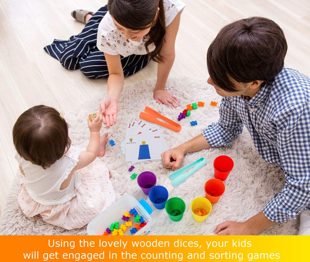 Bmag two wooden dice encourage turn-based math play and turn-taking