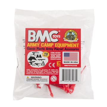 BMC Toys red armaments pack—historical-era props for play scenes