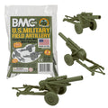 BMC Toys Classic Howitzers in OD green; three-piece set for display and imaginative play.