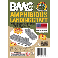 BMC Toys Classic Landing Craft packaging with insert card