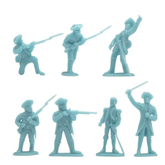 BMC Toys Colonial Americans figures in powder blue for storytelling
