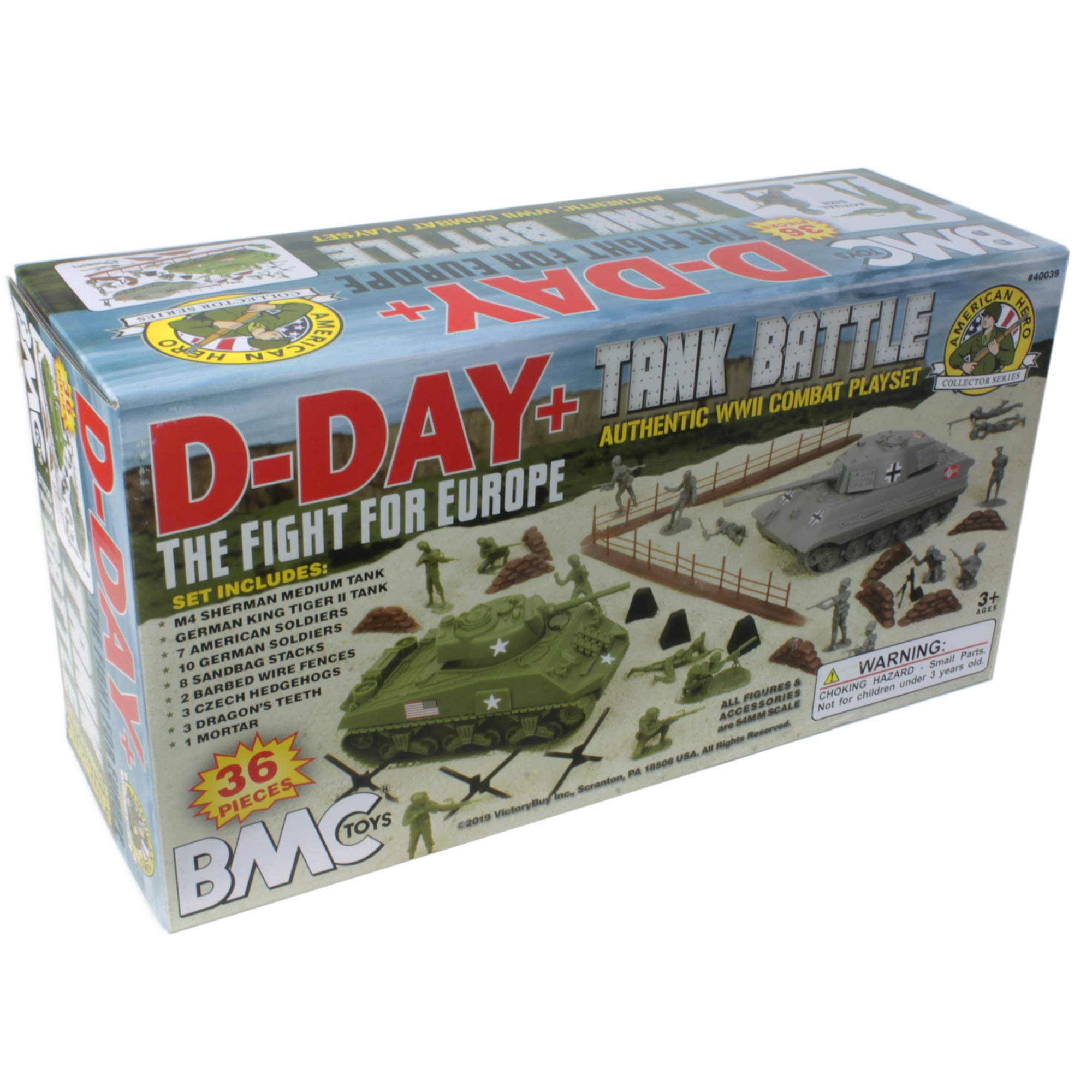 BMC Toys D-Day Tank Battle Barbed Wire Fence creates authentic barriers