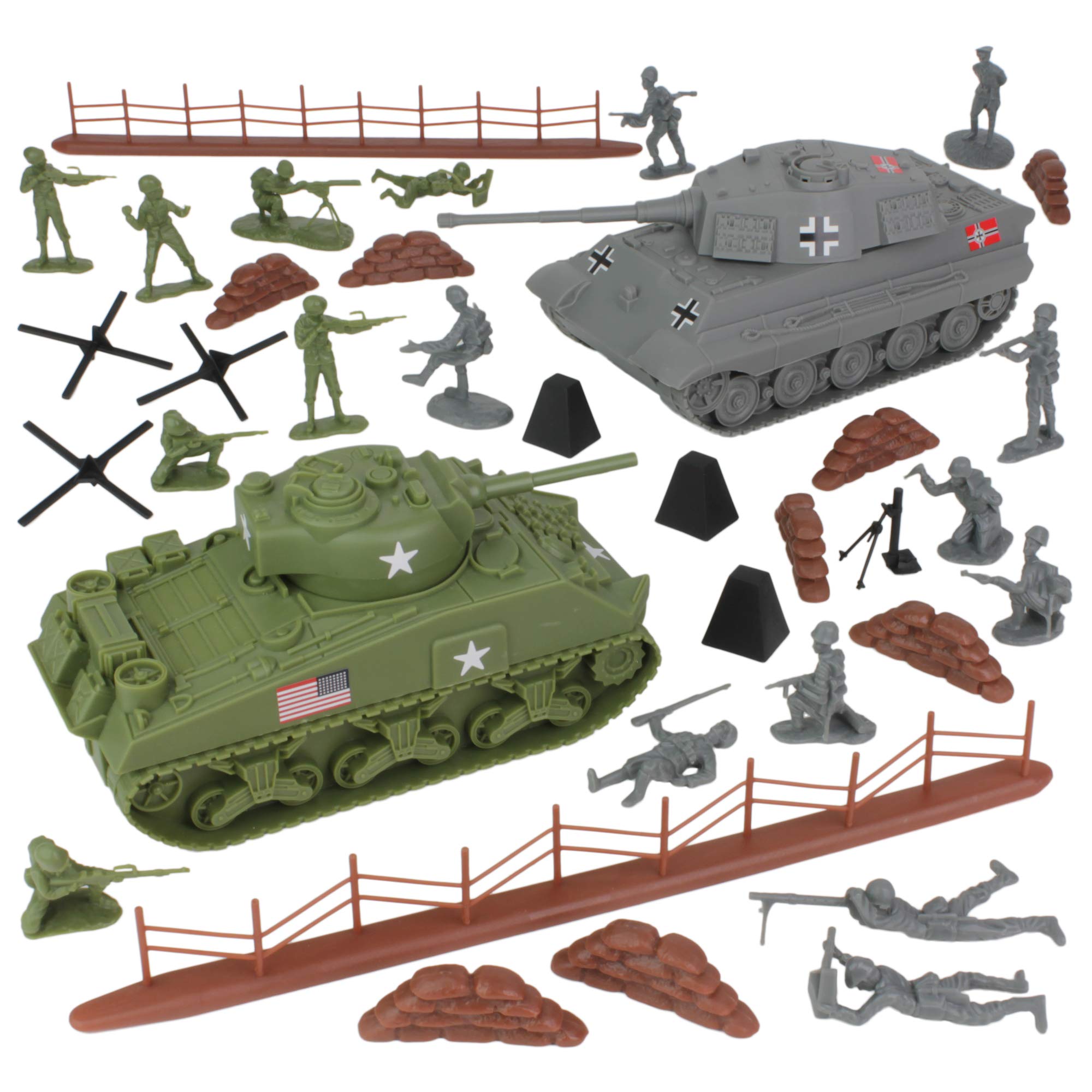 BMC Toys D-Day Tank Battle King Tiger tank ideal for battlefield storytelling
