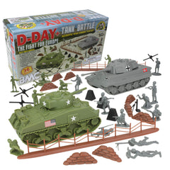 BMC Toys D-Day Tank Battle Sherman tank for immersive history play