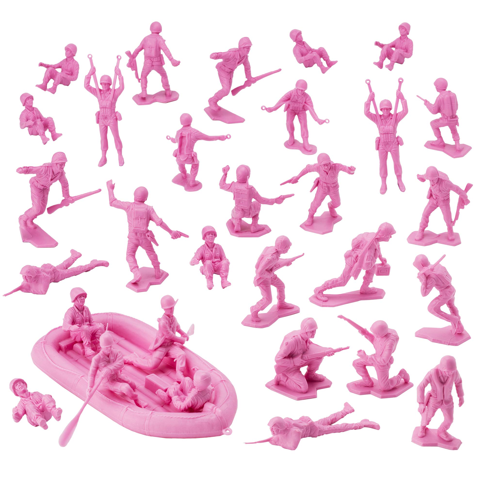 BMC Toys pink US landing craft raft for shoreline battles and playtime.