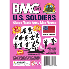 BMC Toys pink US soldier packaging with insert card, ready for gifting.