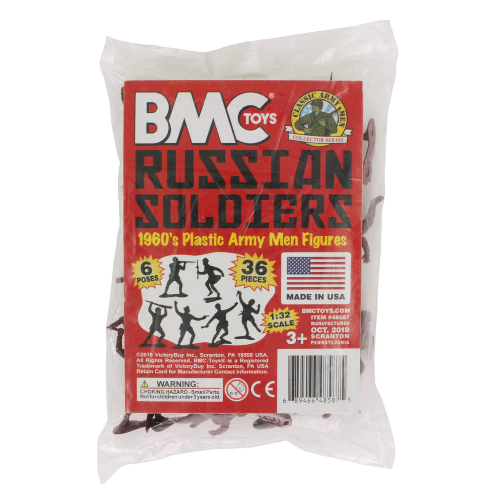 BMC Toys running with burp gun figures ideal for battle dioramas