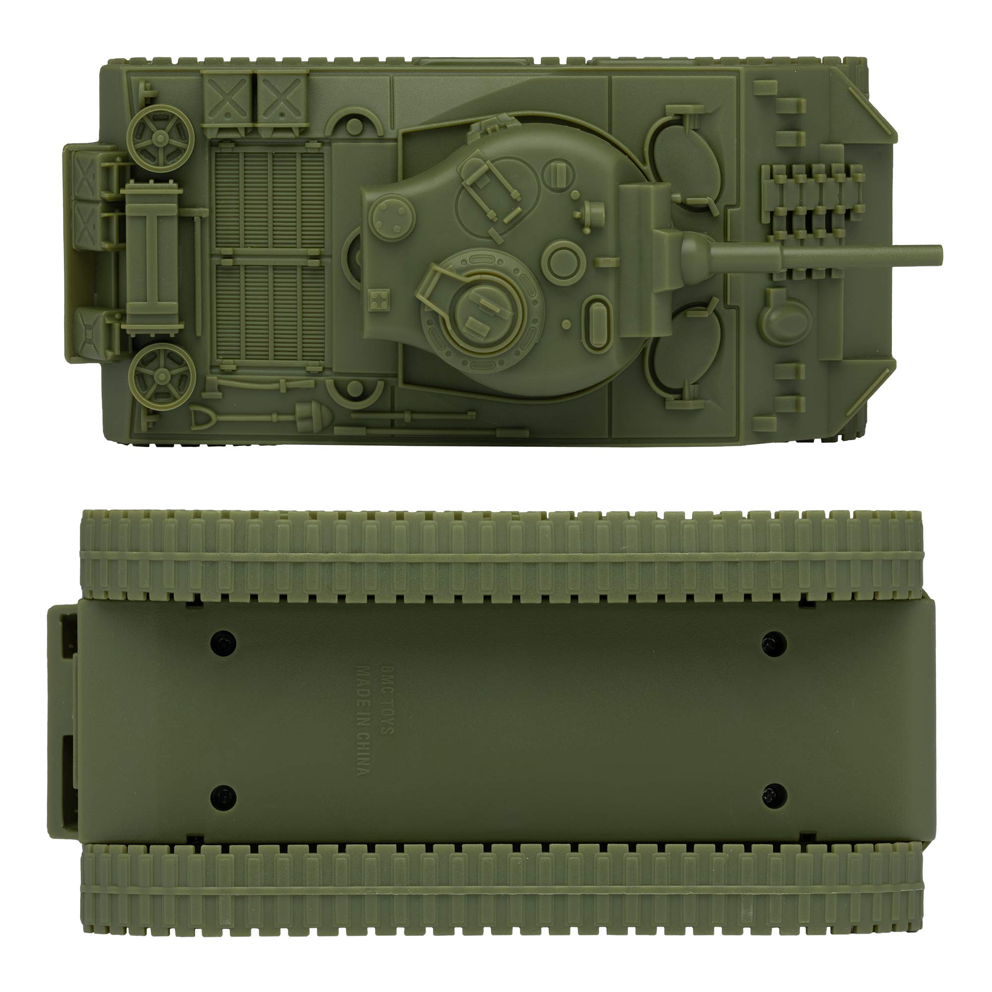 BMC Toys Sherman M4 Tank turret detail with swiveling action.
