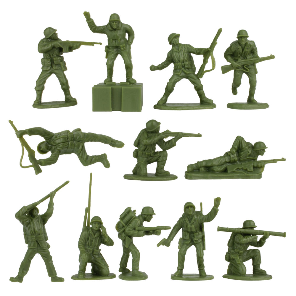 BMC Toys 36-piece set features 12 poses for dynamic diorama scenes.
