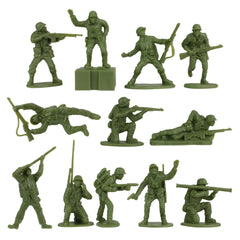 BMC Toys 36-piece set features 12 poses for dynamic diorama scenes.