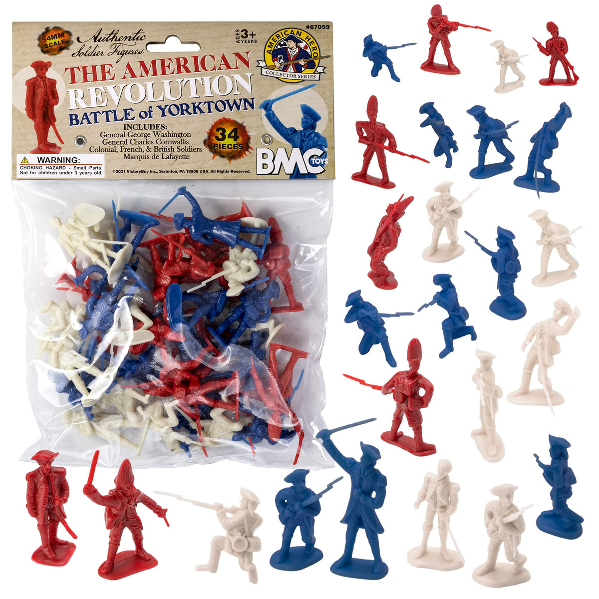 BMC Toys Yorktown battle 34-piece set for imaginative history play.