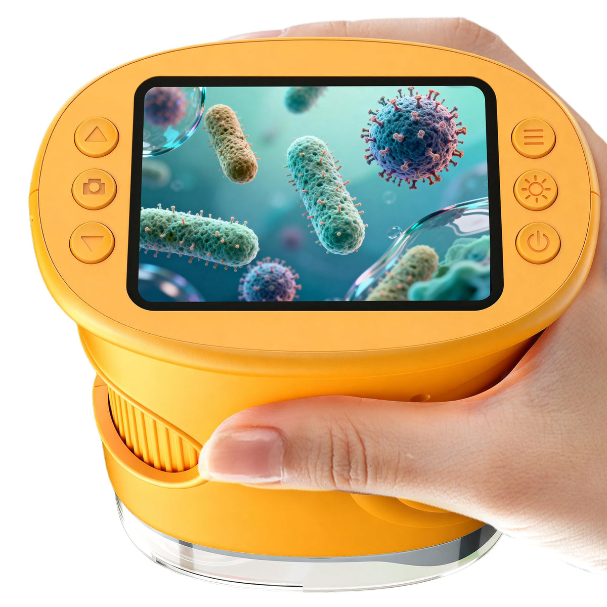 BMDSAE 1000X pocket microscope reveals plant cells in sharp detail for kids