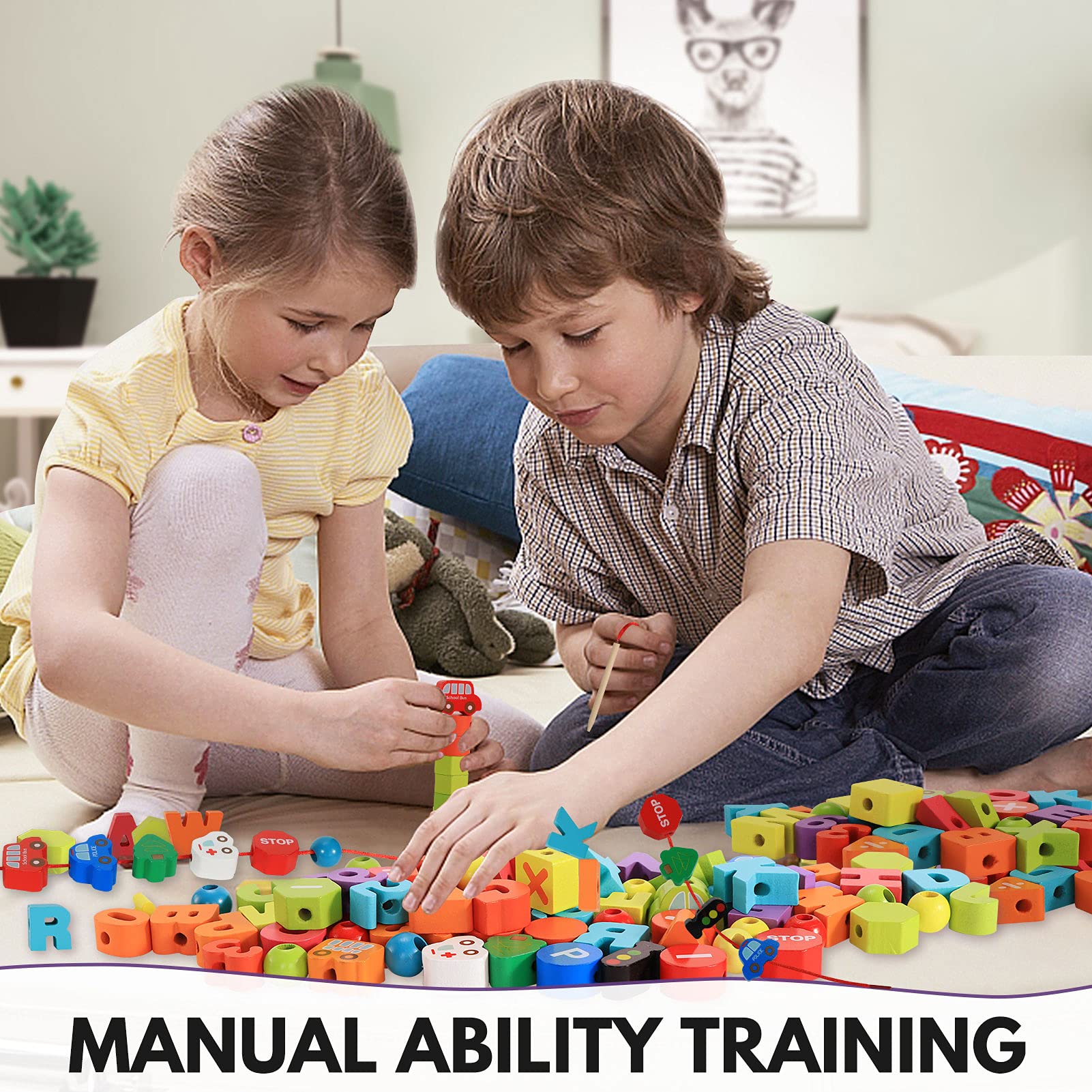 BMTOYS gift-ready wooden learning toy suitable for birthdays and holidays