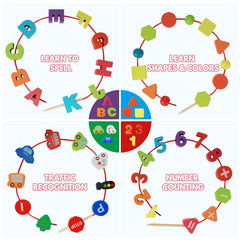 BMTOYS parent-child threading game encourages cooperative learning and social interaction
