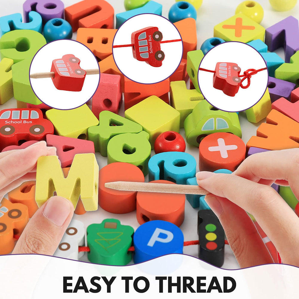 BMTOYS smooth wooden beads with safe edges support gentle grasp
