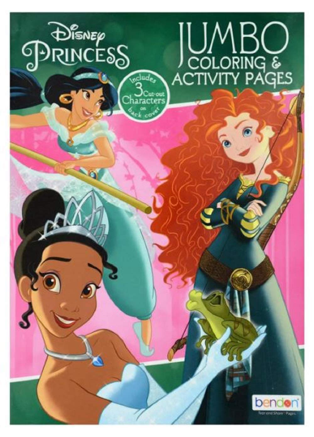 BNDN Disney Princess Jumbo Coloring Book coloring activities showcase vivid colors for imaginative play.