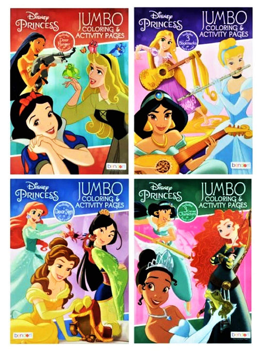 BNDN Disney Princess Jumbo Coloring Book cover for vibrant, imaginative play.