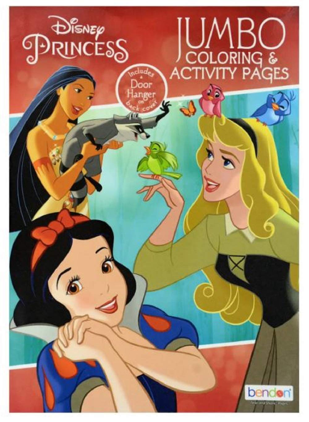 BNDN Disney Princess Jumbo Coloring Book inside pages with mazes and puzzles for focused fun.