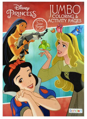 BNDN Disney Princess Jumbo Coloring Book inside pages with mazes and puzzles for focused fun.