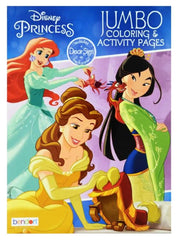 BNDN Disney Princess Jumbo Coloring Book puzzles section promotes concentration during calm activities.