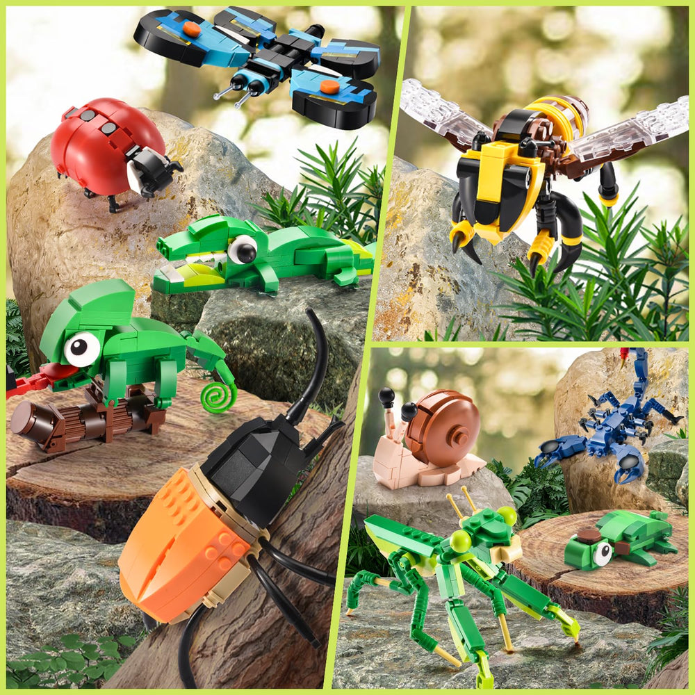 BNG Insects scorpion-building set demonstrates curved tails for careful placement.
