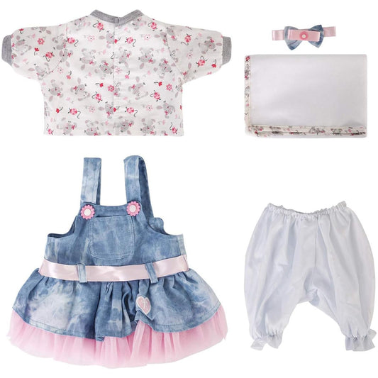 BNNPUU Little Lion 6pc outfit front view for 17-23 inch dolls, stylish play