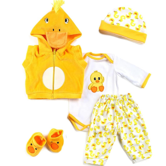 BNNPUU reborn doll hat with yellow duck detail adds playful charm